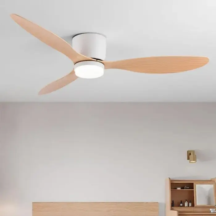 Ventilateur de plafond LED moderne sans lumières moteur à courant continu 6 vitesses ventilateurs de