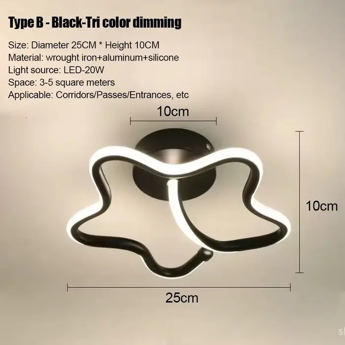 LED bande allée plafonniers moderne minimaliste salon lampes pour balcon entrée escalier décor à la 