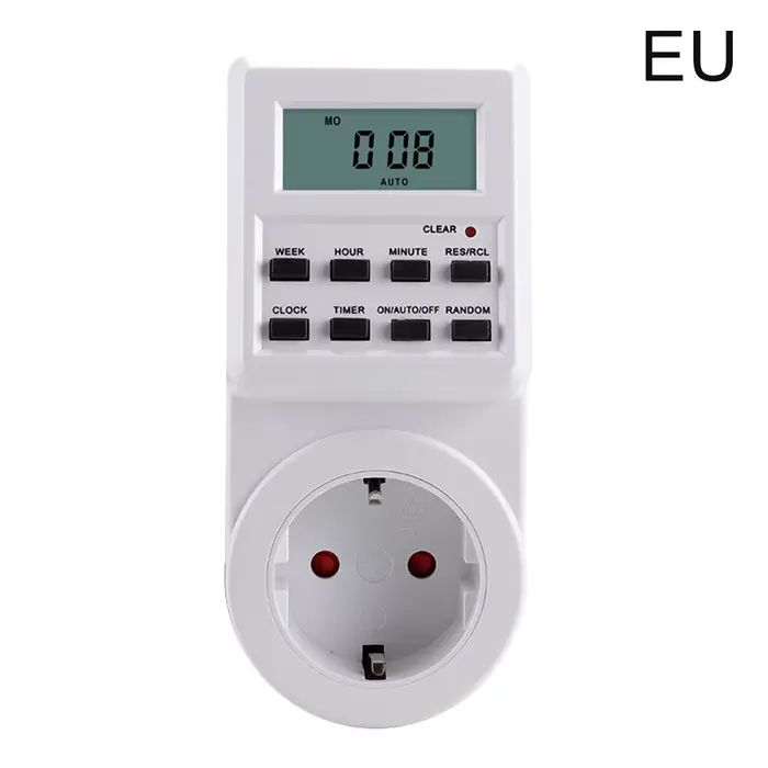 Minuterie numérique électronique, 12/24 heures, cyclique, prise UE, UK, US, minuterie de cuisine, pr