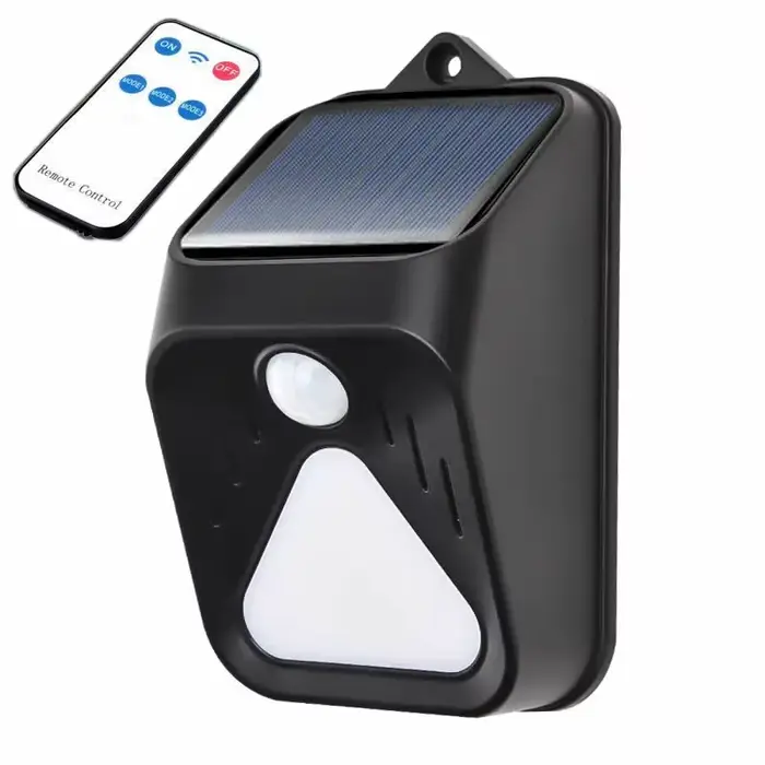 Sirène lumineuse d'alarme à énergie solaire, étanche, télécommande, détecteur de mouvement, alarme s
