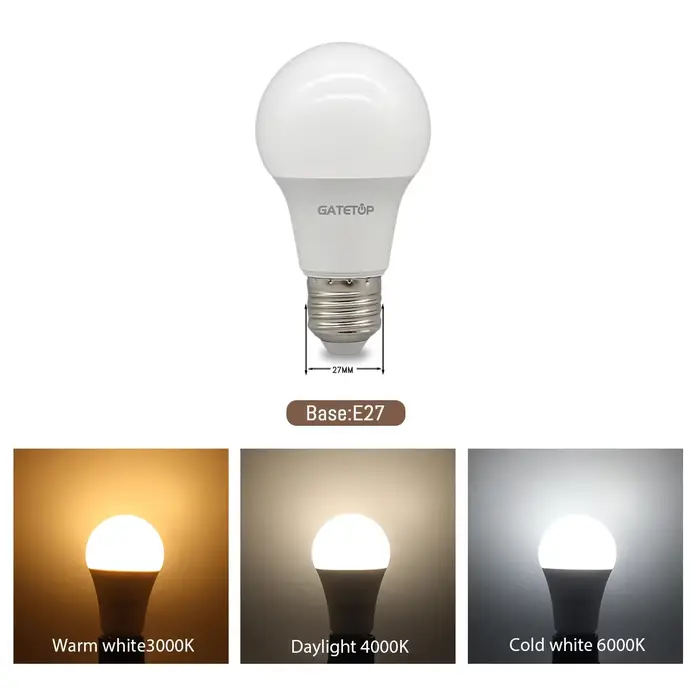 10 pcs/lot LED ampoule E27 AC 110 V 220 V 3 W 8 W 9 W 12 W 15 W 18 W 20 W 24 W LED A60 G45 économie de lampe blanc chaud froid ampoules pour la lumière de la maison
