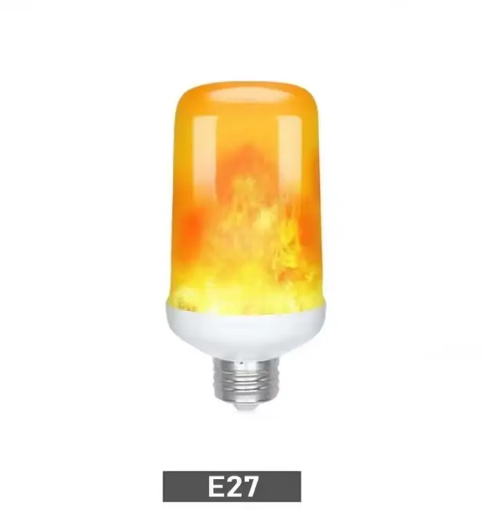 Ampoules LED E27 à effet de flamme dynamique, plusieurs modes, lampe à maïs créative, lumière décora