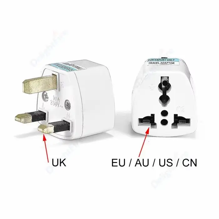 Adaptateur de prise britannique pour voyageurs - Prise électrique britannique de Singapour - Convertisseur de puissance Type G pour usage général et résidentiel