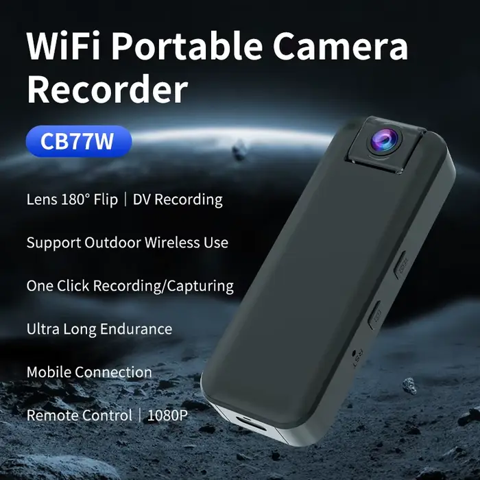 Vstarcam CB77 2MP 1080P O-KAM Andrea 135 Résistant Grand Angle Bluetooth 4G /WIFI Police instrument 