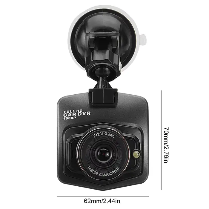 Caméra de Tableau de Bord Avant et Arrière pour Voiture, Enregistreur Vidéo DVR, Full HD 1080P, Capt