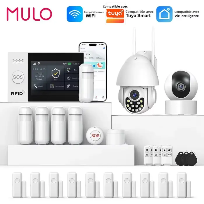 Système d'alarme de sécurité domestique intelligent PGST 4G GSM WIFI