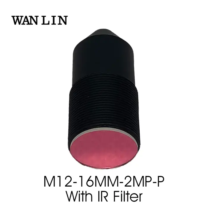 Caméra de Surveillance IP m12-objectif à trou d'épingle de 16MM, avec filtre IR 2.0 nm, HD, 1/2 méga