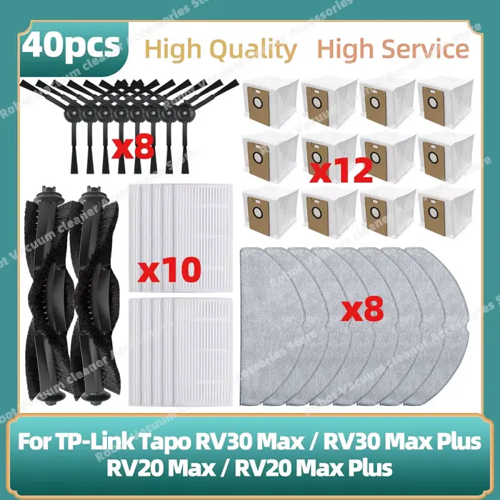 Compatible avec (TP-Link Tapo RV30 Max Plus / RV20 Max Plus / Lubluelu L15 Max / Lubluelu B40 Plus) 