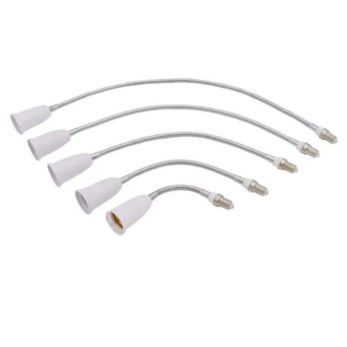 360 ℃   Coude E14 à E27 support de lampe allongé ampoule LED Base lampe douille 195mm 295mm 395m 495