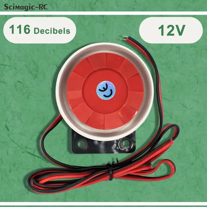 Nouveau DC 6-12V Mini Alarme Sirène Audio Antivol Buzzer 120db Haute décibel Sécurité Piezo Buzzer A