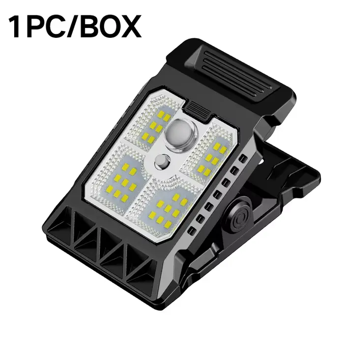 Pince solaire extérieure sur capteur de mouvement lumières lampe de travail étanche 3 Modes d'éclair