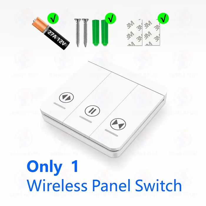 Tuya – interrupteur de volet roulant pour rideau sans fil, Module intelligent WiFi RF pour stores au