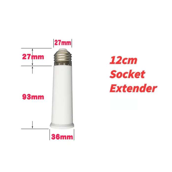 Extension de douille d'ampoule E27 à E27, support de lampe à Base rotative, convertisseur d'extensio