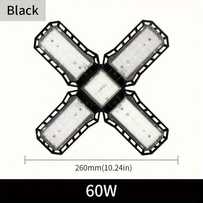 Lampes de garage avec panneaux réglables E26/E27 lampe de travail au plafond 40W 60W 80W ampoule pou