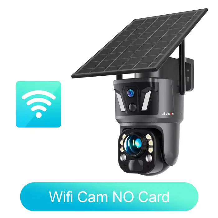 Caméra de surveillance extérieure LS VISION 99X Zoom 4G Sim, sécurité Wifi CCTV, vision 4K, distance