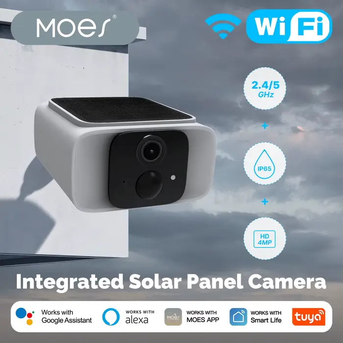 ​ ​ Caméra de sécurité solaire intelligente MOES