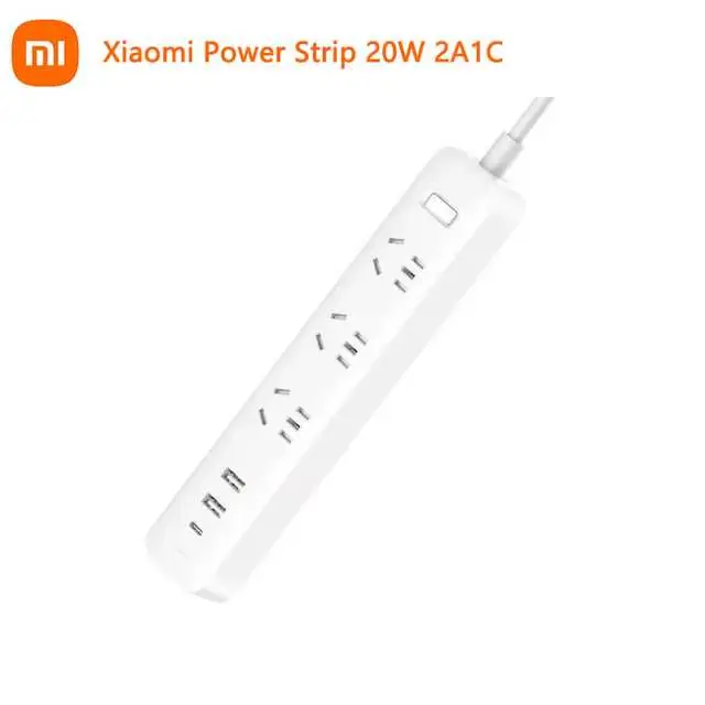 Xiaomi-Multiprise à charge rapide d'origine, prise standard, câble d'extension pet, Mi ata jia QC3.0