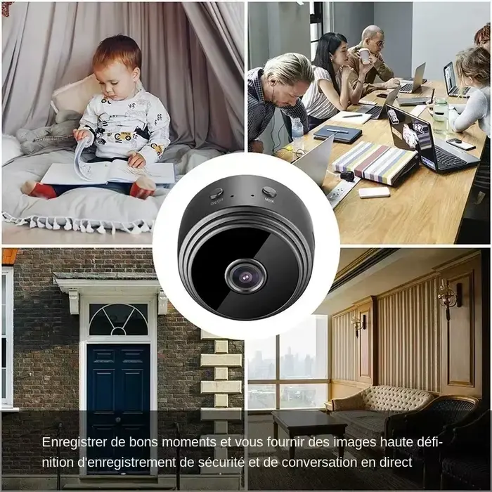 Caméra de surveillance wifi pour maison caméra intérieure sans fil audio sécurité vidéo hd 1080p surveillance ip wifi installation facile haute qualité surveillance domestique professionnel occassions speciales