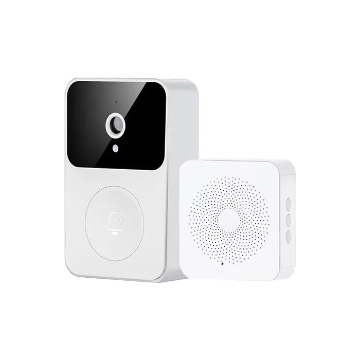 Sonnette connectée WiFi 2.4G avec interphone visuel pour application smartphone, changement de voix 