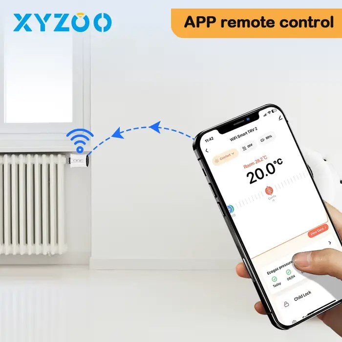 Vanne thermostatique intelligente Tuya TRV