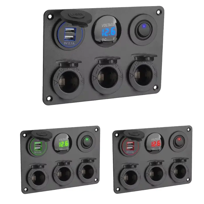 Panneau de prise 24V 12V