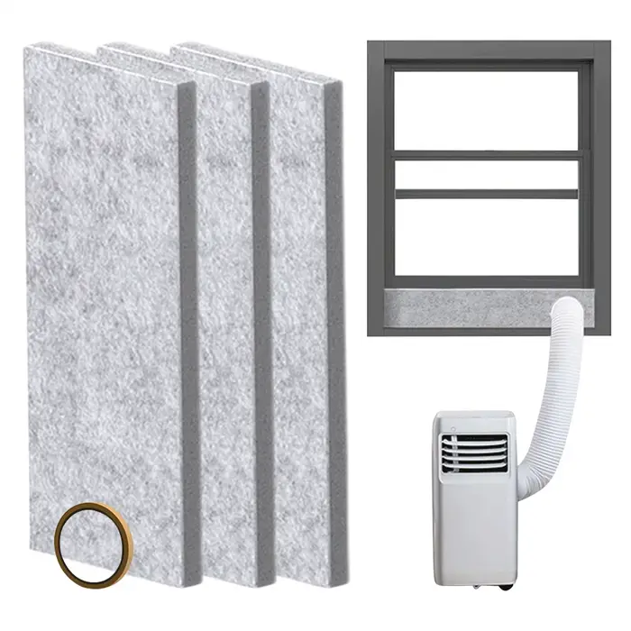 Kit d'isolation pour climatiseur portable