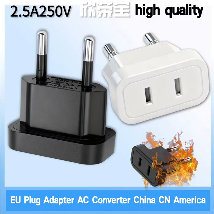 Adaptateur de prise de courant de voyage US vers EU