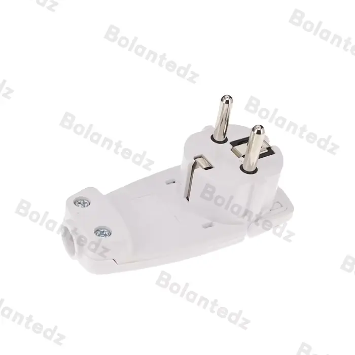 Adaptateur de Prise Mâle 16A, Rechargeable Schuko Münteic, Connecteur Euro, Ultra Mince, Prise d'Ali