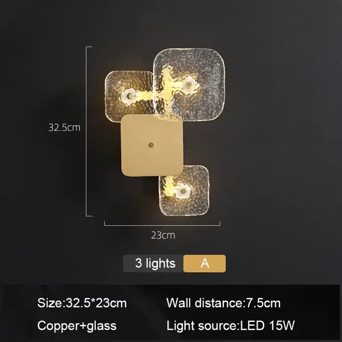 Lampe murale simple pour entrée d'escalier, éclairage de chambre à coucher, décoration de fond TV de