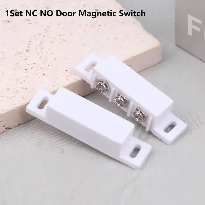 Capteur de contact magnétique intelligent pour porte et fenêtre, NO NC, haute sensibilité, alarme po