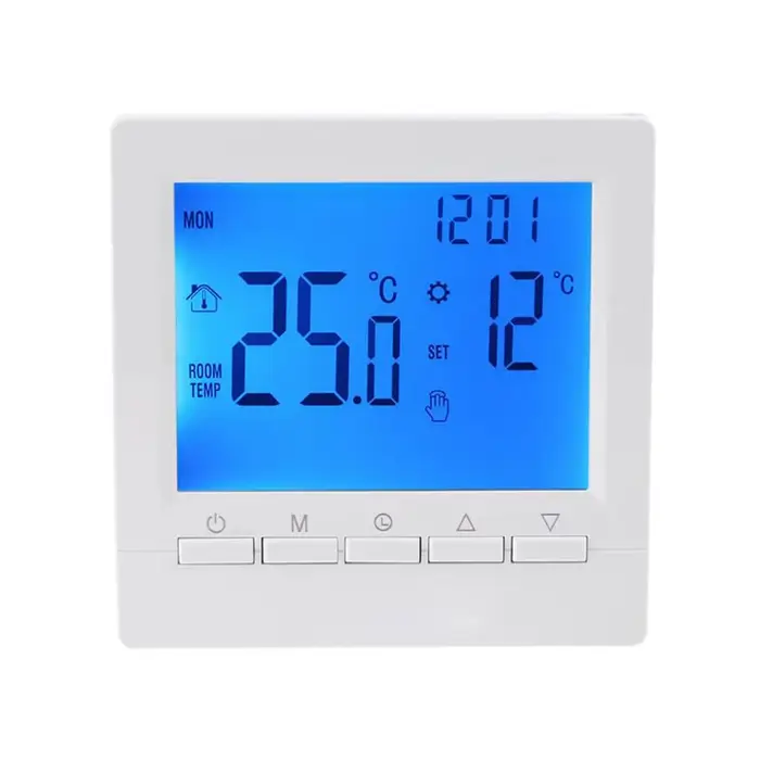 Écran LCD LCD programmation hebdomadaire Thermostat Intelligent Thermostat de four mural Thermostat 