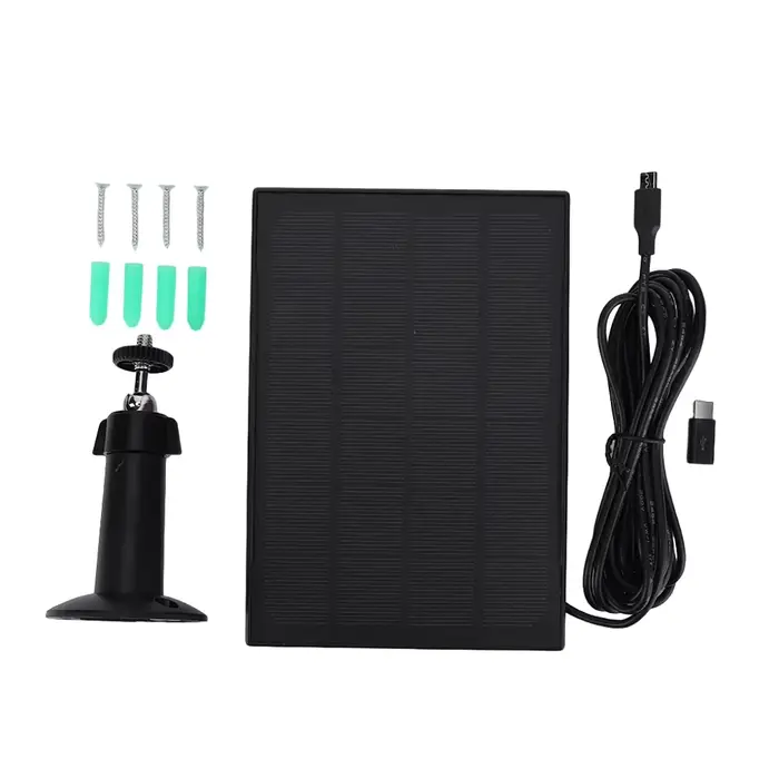 Panneau solaire 10W 6V Cellules solaires extérieures 360 °   Caméra murale réglable panneau solaire 