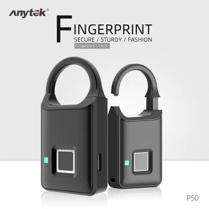 Serrure à empreintes digitales, cadenas intelligent, cadenas de porte à empreintes digitales, antivo