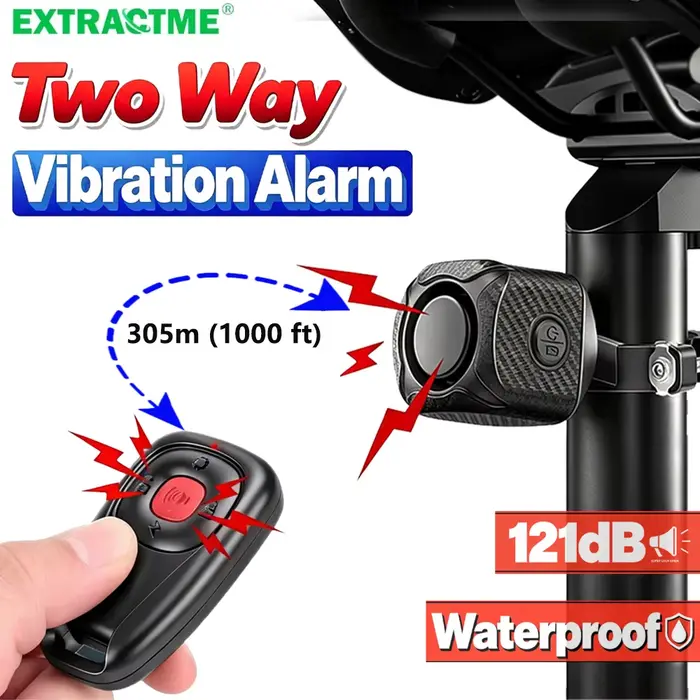 Extractme Alarme bidirectionnelle pour moto et vélo