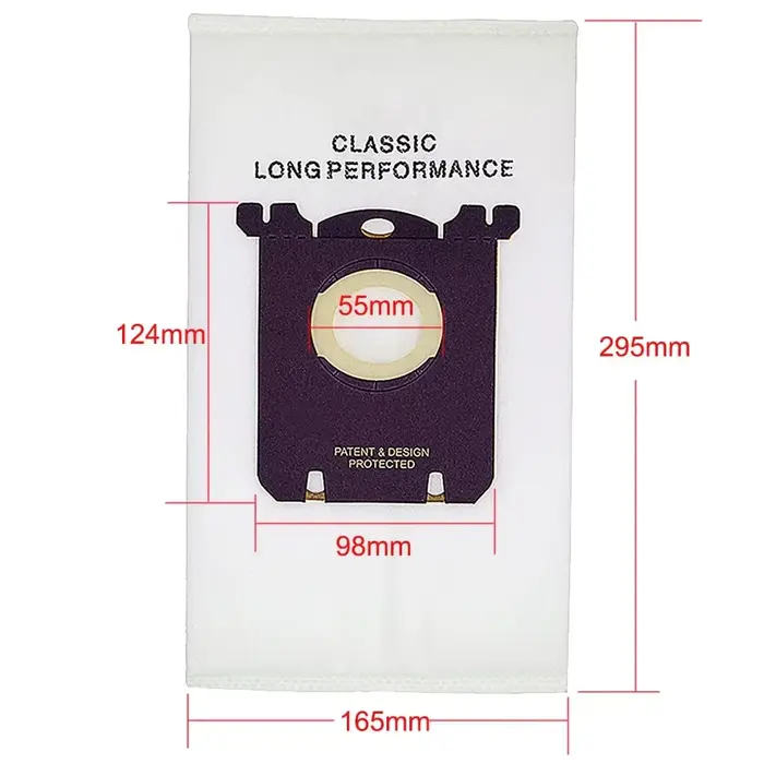 10 pièces/lot sac à poussière pour Electrolux E201B pour Philips FC8021 poussière s-bag GR201 AEG sa