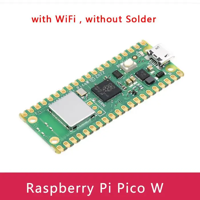 Raspberry Pi Pico W avec carte de développement WiFi sans fil, Pico ou Pico H avec en-tête de broche