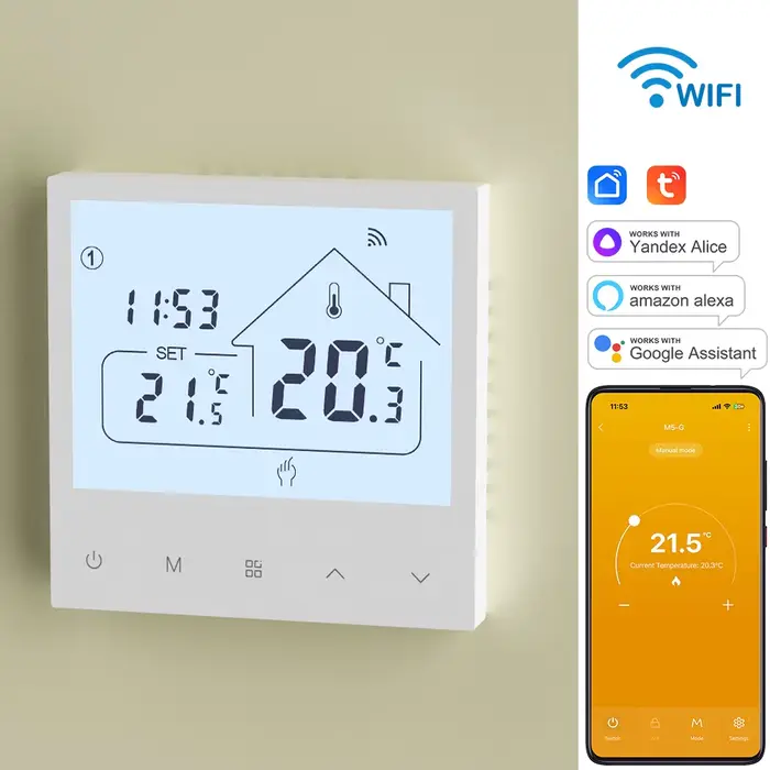Thermostat WiFi pour chauffage électrique/à eau/à gaz