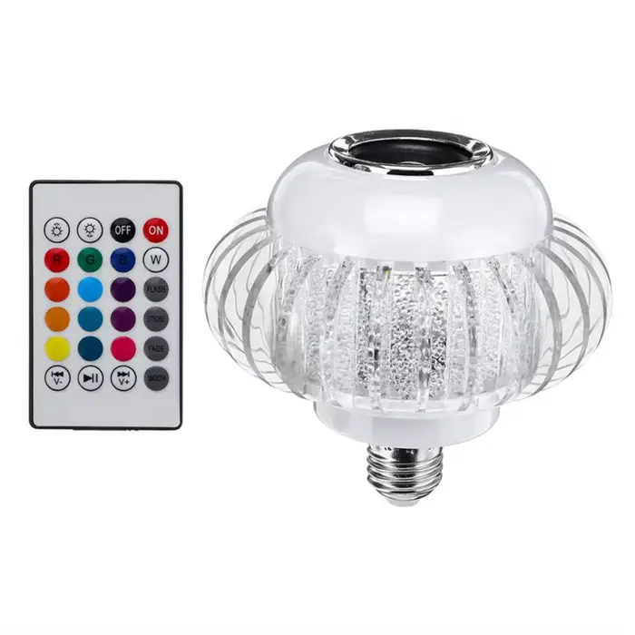 Ampoule LED Intelligente E27 à Changement de Couleur, Bluetooth Sans Fil, Lumière Blanche RGB, Téléc