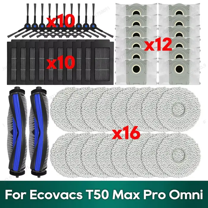 Compatible avec les accessoires Ecovacs T50 Max Pro Omni / T50 Max Pro Omni Gen2 : brosse principale