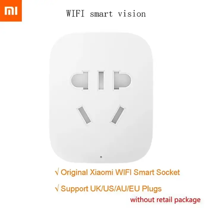 Prise intelligente sans fil Xiaomi MIJIA avec contrôle à distance, minuterie et compteur de consomma