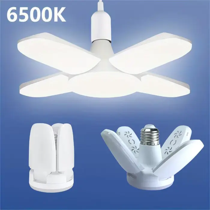 Ampoule LED pliable en forme d'éventail E27 lampe LED 220V 110V 28W ampoules pour la maison salon en