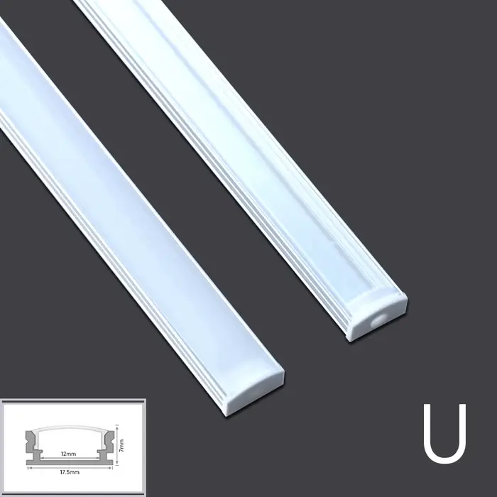 1-28 pcs/Lot perfil aluminium led coin profil en aluminium support de canal pour bande lumineuse LED