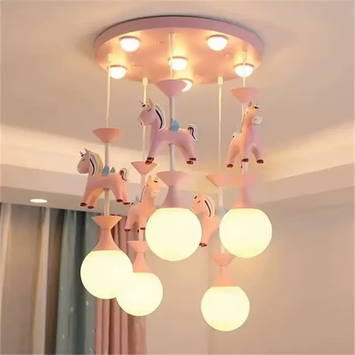Plafonnier LED Design Art Déco Rose Élégant Éclairage Doux Salon Chambre à Coucher Occasions Spéciales