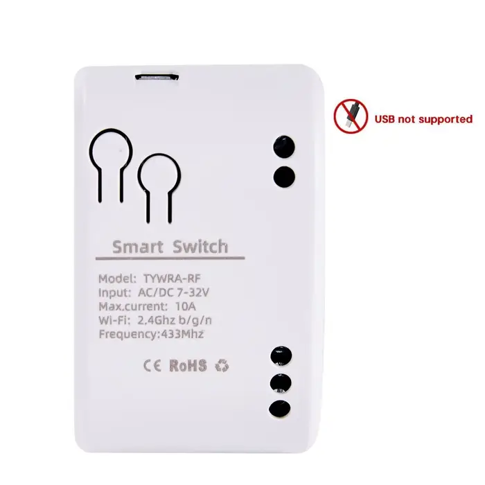 Alexa commutateur intelligent Tuya maison intelligente 1CH 10A sans fil Wifi