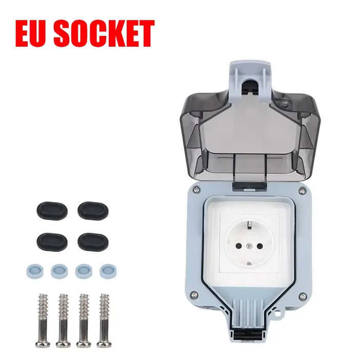 Double Prise Murale IP66 Résistante Aux Intempéries avec Ports USB pour Maison et Jardin Occasions Spéciales Utilisation Générale et Résidentielle