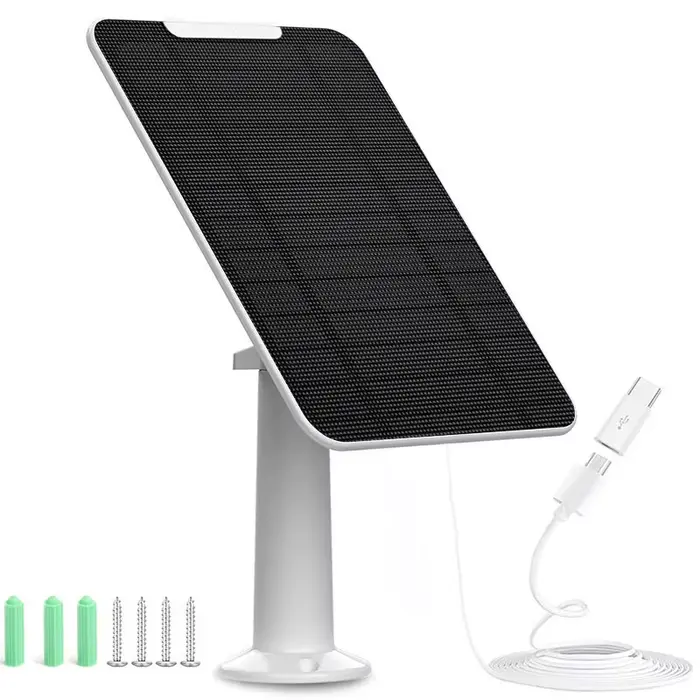Panneau solaire étanche amélioré pour caméra de sécurité Eufycam 3/3C/2/2 Pro/2C/2C Pro/E/E20/E40/L20/L40 Zumimall