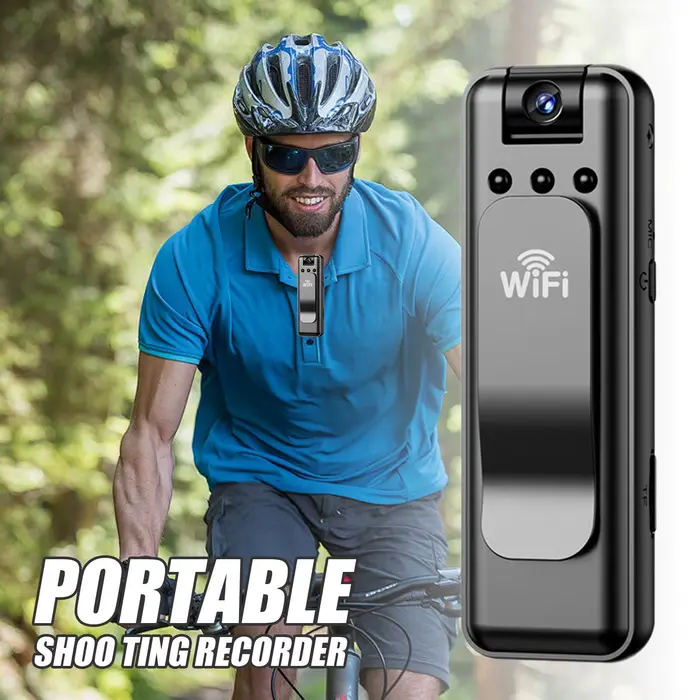 Mini caméra de surveillance sans fil WiFi, enregistrement vidéo et audio universel, caméra tout-en-u
