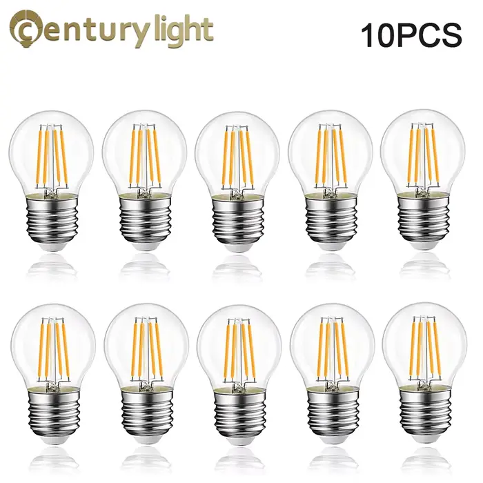 Ampoule LED Globe Rétro Edison G45 2W 4W 6W E27 2700K 6000K, Ampoule à Filament LED 110V pour Décora