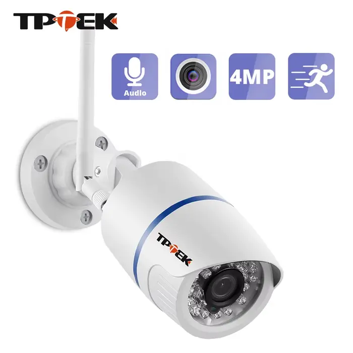 4MP 1080P caméra IP extérieure WiFi caméra de sécurité à domicile Surveillance sans fil Wi Fi balle 