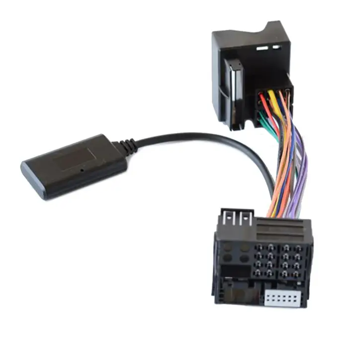 Adaptateur de grande prise audio Bluetooth, câble AUX, 12 broches, BMW E60, E63, E64, E61, E62, nouv